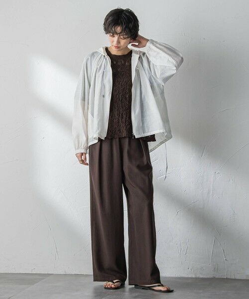 MAYSON GREY / メイソングレイ テーラードジャケット | 【40周年限定】シアースラブドロストフーディブルゾン | 詳細5