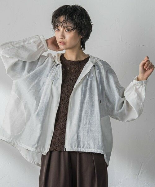 MAYSON GREY / メイソングレイ テーラードジャケット | 【40周年限定】シアースラブドロストフーディブルゾン | 詳細1