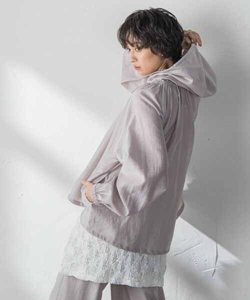 MAYSON GREY / メイソングレイ テーラードジャケット | 【40周年限定】シアースラブドロストフーディブルゾン | 詳細15