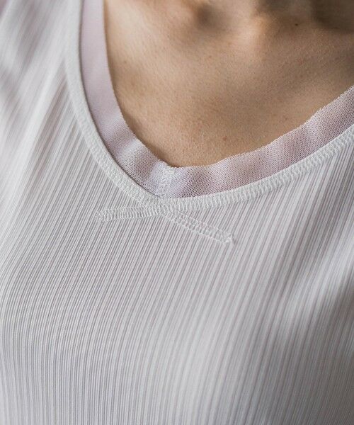 MAYSON GREY / メイソングレイ キャミソール・チューブトップ | シアーネックリブタンクトップ | 詳細7