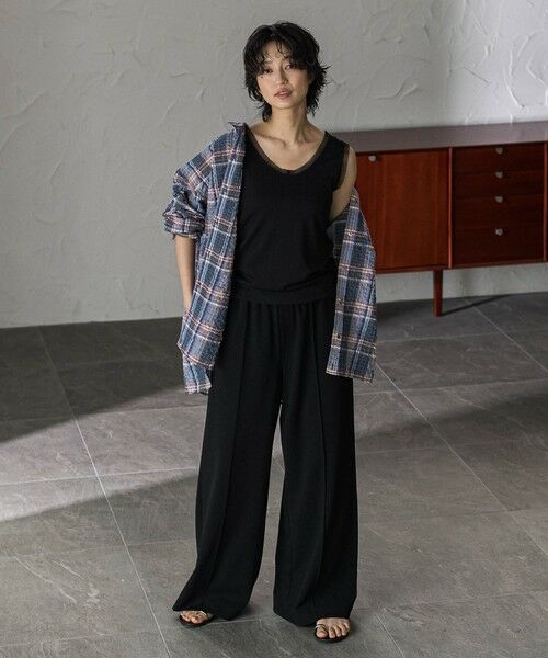 MAYSON GREY / メイソングレイ キャミソール・チューブトップ | シアーネックリブタンクトップ | 詳細14