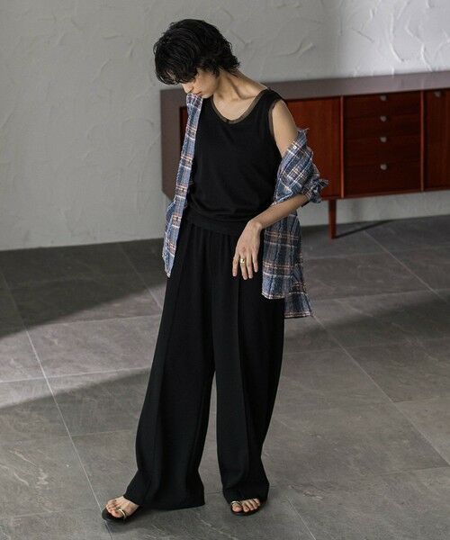 MAYSON GREY / メイソングレイ キャミソール・チューブトップ | シアーネックリブタンクトップ | 詳細15