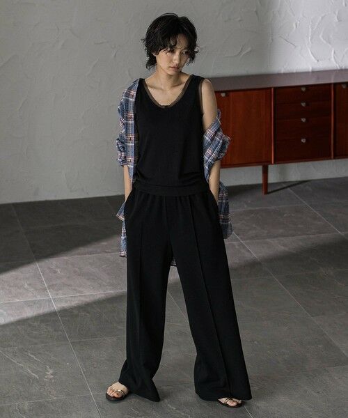 MAYSON GREY / メイソングレイ キャミソール・チューブトップ | シアーネックリブタンクトップ | 詳細16