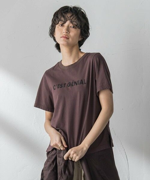 MAYSON GREY / メイソングレイ カットソー | ヴィンテージコンパクトロゴT（ブラウン）