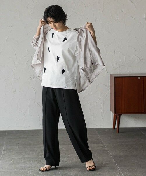 MAYSON GREY / メイソングレイ カットソー | 【40周年限定】LOVE刺繍ルーズTシャツ | 詳細10