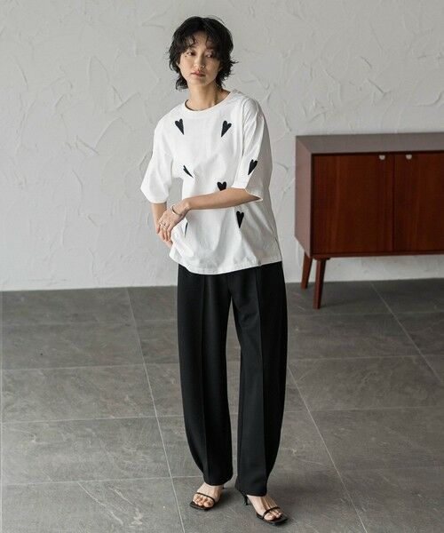 MAYSON GREY / メイソングレイ カットソー | 【40周年限定】LOVE刺繍ルーズTシャツ | 詳細4