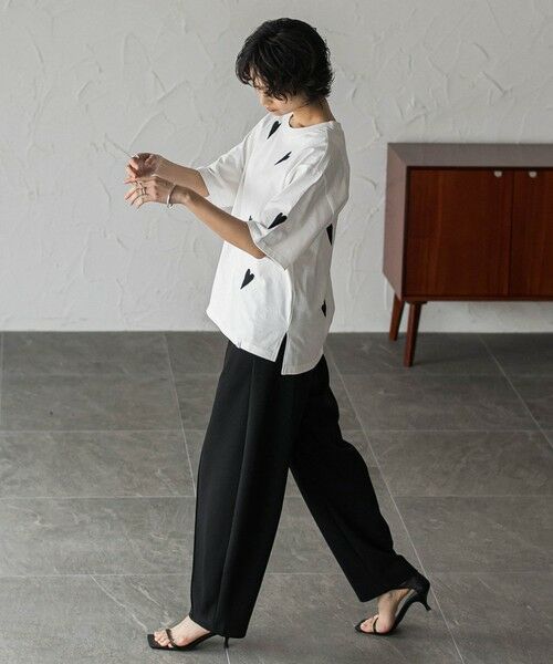 MAYSON GREY / メイソングレイ カットソー | 【40周年限定】LOVE刺繍ルーズTシャツ | 詳細6