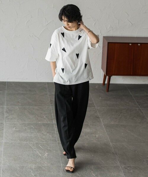 MAYSON GREY / メイソングレイ カットソー | 【40周年限定】LOVE刺繍ルーズTシャツ | 詳細7