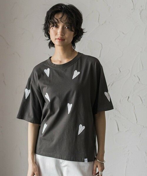 MAYSON GREY / メイソングレイ カットソー | 【40周年限定】LOVE刺繍ルーズTシャツ | 詳細12