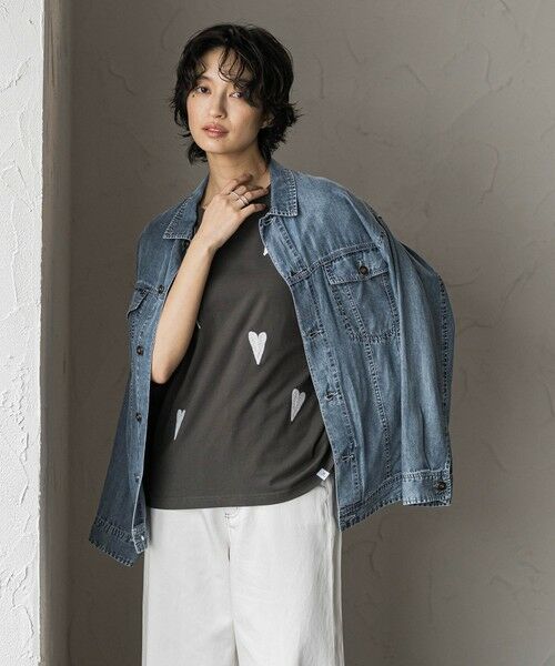 MAYSON GREY / メイソングレイ カットソー | 【40周年限定】LOVE刺繍ルーズTシャツ | 詳細20