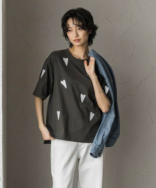 MAYSON GREY / メイソングレイ カットソー | 【40周年限定】LOVE刺繍ルーズTシャツ | 詳細21