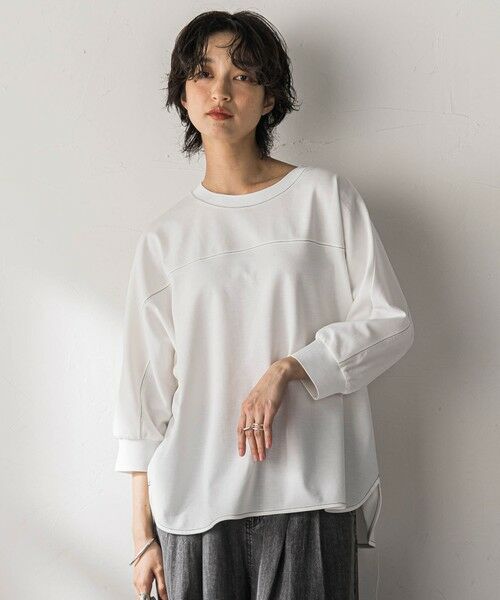MAYSON GREY / メイソングレイ カットソー | ポンチローマBACK釦ドッキングプルオーバー | 詳細1