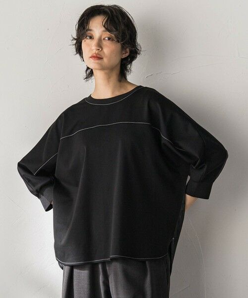 MAYSON GREY / メイソングレイ カットソー | ポンチローマBACK釦ドッキングプルオーバー | 詳細9