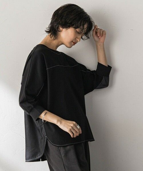 MAYSON GREY / メイソングレイ カットソー | ポンチローマBACK釦ドッキングプルオーバー | 詳細11