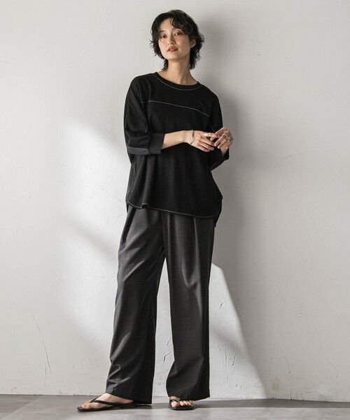 MAYSON GREY / メイソングレイ カットソー | ポンチローマBACK釦ドッキングプルオーバー | 詳細12