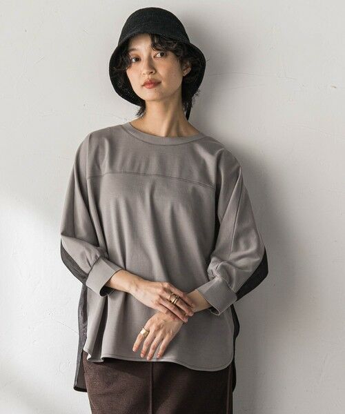 MAYSON GREY / メイソングレイ カットソー | ポンチローマBACK釦ドッキングプルオーバー | 詳細17