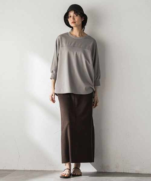 MAYSON GREY / メイソングレイ カットソー | ポンチローマBACK釦ドッキングプルオーバー | 詳細20