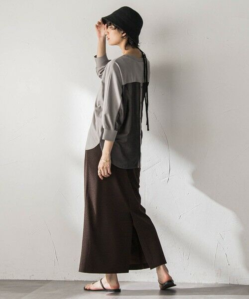 MAYSON GREY / メイソングレイ カットソー | ポンチローマBACK釦ドッキングプルオーバー | 詳細21