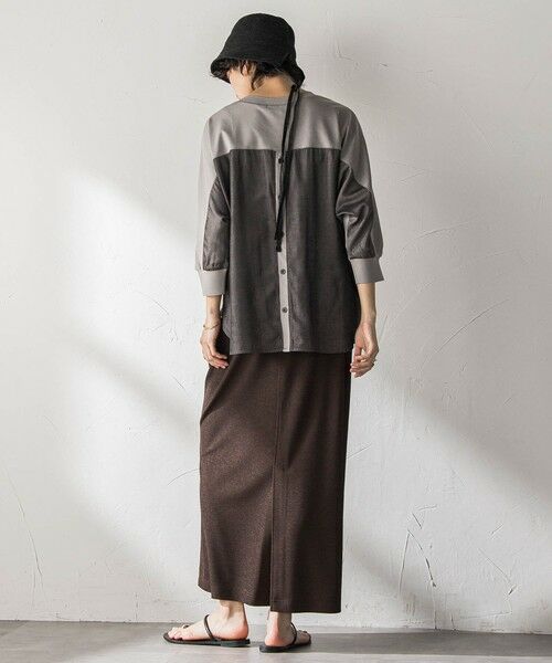 MAYSON GREY / メイソングレイ カットソー | ポンチローマBACK釦ドッキングプルオーバー | 詳細22