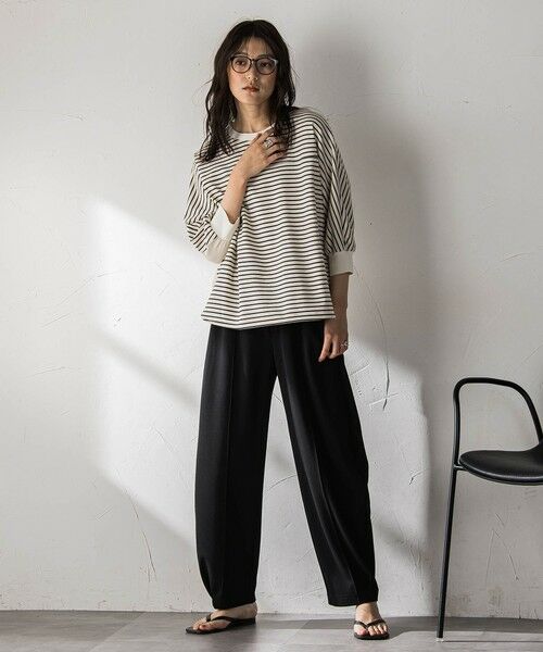 MAYSON GREY / メイソングレイ カットソー | ポンチローマBACK釦ドッキングプルオーバー | 詳細28