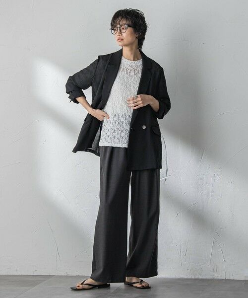 MAYSON GREY / メイソングレイ その他パンツ | 【一瞬で楽とキレイを叶える】タンブラーブッチャーイージーワイドパンツ≪セットアップ対応≫ | 詳細5