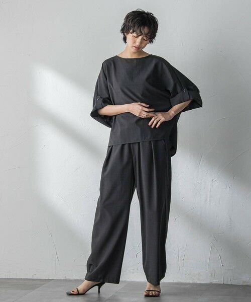 MAYSON GREY / メイソングレイ その他パンツ | 【一瞬で楽とキレイを叶える】タンブラーブッチャーイージーワイドパンツ≪セットアップ対応≫ | 詳細8