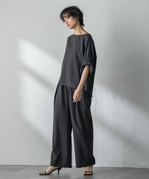 MAYSON GREY / メイソングレイ その他パンツ | 【一瞬で楽とキレイを叶える】タンブラーブッチャーイージーワイドパンツ≪セットアップ対応≫ | 詳細9