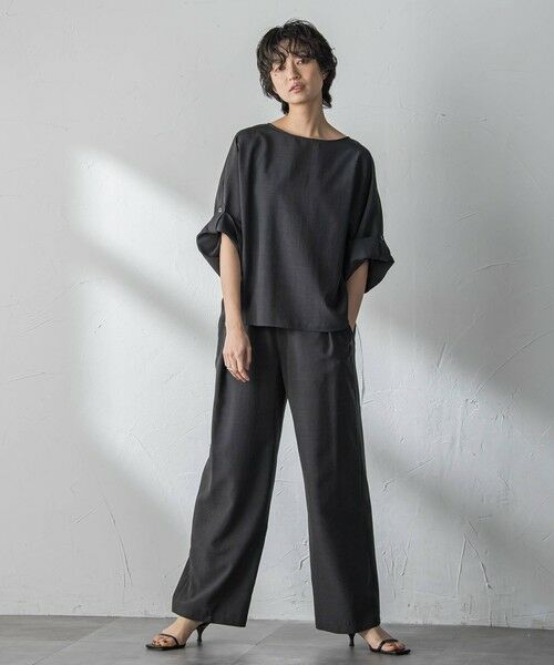 MAYSON GREY / メイソングレイ その他パンツ | 【一瞬で楽とキレイを叶える】タンブラーブッチャーイージーワイドパンツ≪セットアップ対応≫ | 詳細10