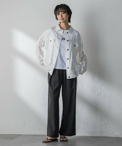 MAYSON GREY / メイソングレイ その他パンツ | 【一瞬で楽とキレイを叶える】タンブラーブッチャーイージーワイドパンツ≪セットアップ対応≫ | 詳細11