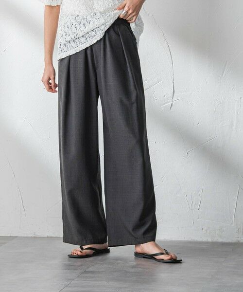 MAYSON GREY / メイソングレイ その他パンツ | 【一瞬で楽とキレイを叶える】タンブラーブッチャーイージーワイドパンツ≪セットアップ対応≫ | 詳細1