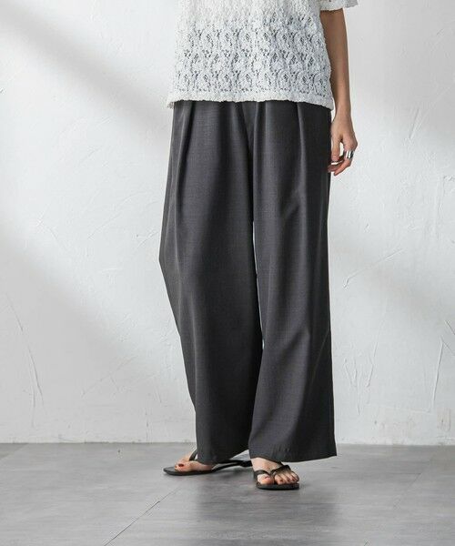 MAYSON GREY / メイソングレイ その他パンツ | 【一瞬で楽とキレイを叶える】タンブラーブッチャーイージーワイドパンツ≪セットアップ対応≫ | 詳細2