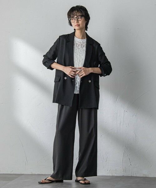 MAYSON GREY / メイソングレイ その他パンツ | 【一瞬で楽とキレイを叶える】タンブラーブッチャーイージーワイドパンツ≪セットアップ対応≫ | 詳細3