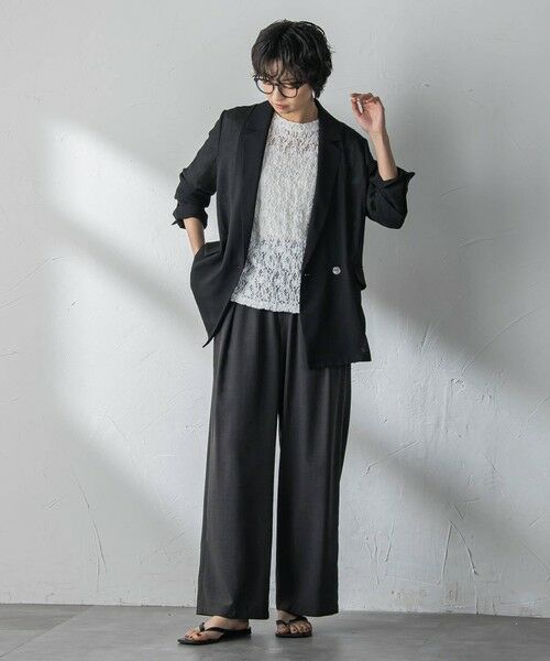 MAYSON GREY / メイソングレイ その他パンツ | 【一瞬で楽とキレイを叶える】タンブラーブッチャーイージーワイドパンツ≪セットアップ対応≫ | 詳細4