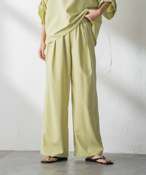 MAYSON GREY / メイソングレイ その他パンツ | 【一瞬で楽とキレイを叶える】タンブラーブッチャーイージーワイドパンツ≪セットアップ対応≫ | 詳細14