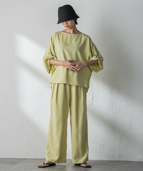 MAYSON GREY / メイソングレイ その他パンツ | 【一瞬で楽とキレイを叶える】タンブラーブッチャーイージーワイドパンツ≪セットアップ対応≫ | 詳細16