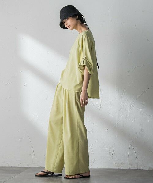 MAYSON GREY / メイソングレイ その他パンツ | 【一瞬で楽とキレイを叶える】タンブラーブッチャーイージーワイドパンツ≪セットアップ対応≫ | 詳細17