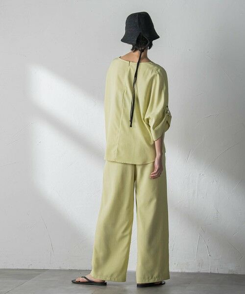 MAYSON GREY / メイソングレイ その他パンツ | 【一瞬で楽とキレイを叶える】タンブラーブッチャーイージーワイドパンツ≪セットアップ対応≫ | 詳細18