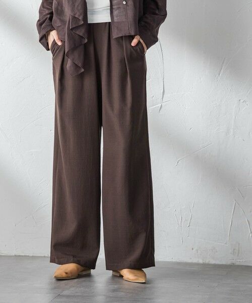 MAYSON GREY / メイソングレイ その他パンツ | 【一瞬で楽とキレイを叶える】タンブラーブッチャーイージーワイドパンツ≪セットアップ対応≫ | 詳細20