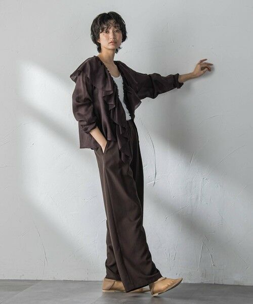 MAYSON GREY / メイソングレイ その他パンツ | 【一瞬で楽とキレイを叶える】タンブラーブッチャーイージーワイドパンツ≪セットアップ対応≫ | 詳細21