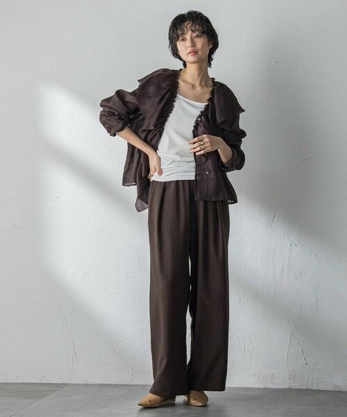 MAYSON GREY / メイソングレイ その他パンツ | 【一瞬で楽とキレイを叶える】タンブラーブッチャーイージーワイドパンツ≪セットアップ対応≫ | 詳細22