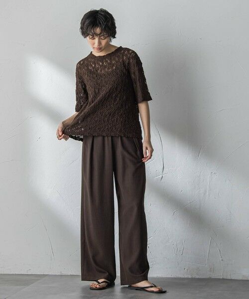 MAYSON GREY / メイソングレイ その他パンツ | 【一瞬で楽とキレイを叶える】タンブラーブッチャーイージーワイドパンツ≪セットアップ対応≫ | 詳細24