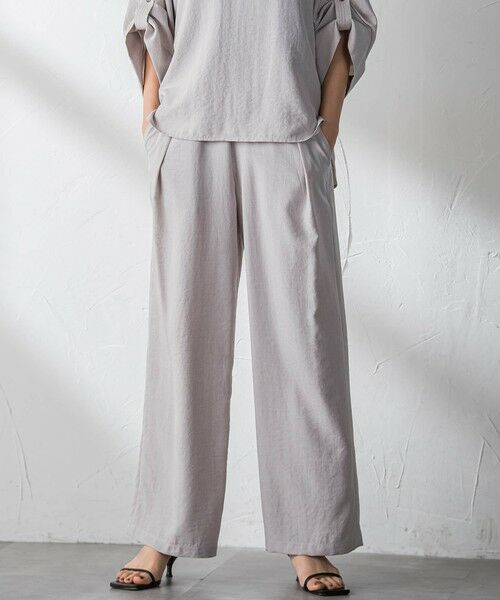 MAYSON GREY / メイソングレイ その他パンツ | 【一瞬で楽とキレイを叶える】タンブラーブッチャーイージーワイドパンツ≪セットアップ対応≫ | 詳細26