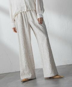 MAYSON GREY / メイソングレイ その他パンツ | ボタニカル刺繍イージーワイドパンツ