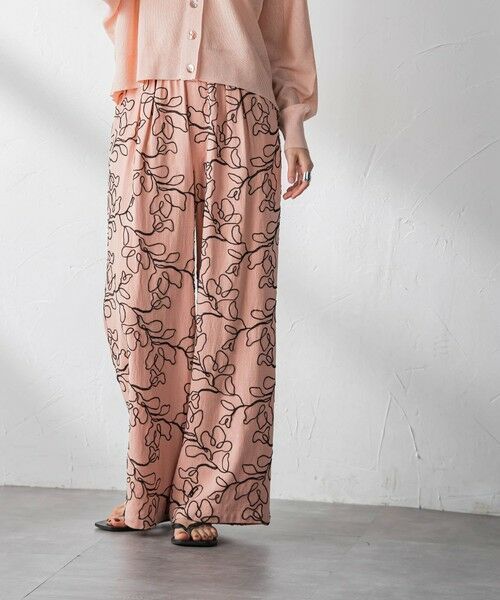MAYSON GREY / メイソングレイ その他パンツ | ボタニカル刺繍イージーワイドパンツ | 詳細11