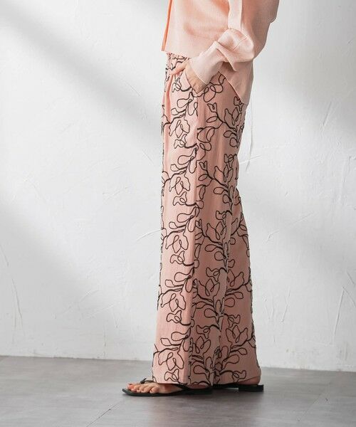 MAYSON GREY / メイソングレイ その他パンツ | ボタニカル刺繍イージーワイドパンツ | 詳細12