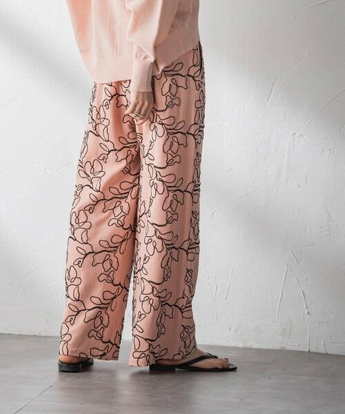 MAYSON GREY / メイソングレイ その他パンツ | ボタニカル刺繍イージーワイドパンツ | 詳細13