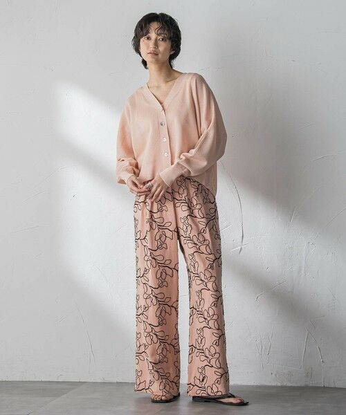 MAYSON GREY / メイソングレイ その他パンツ | ボタニカル刺繍イージーワイドパンツ | 詳細14