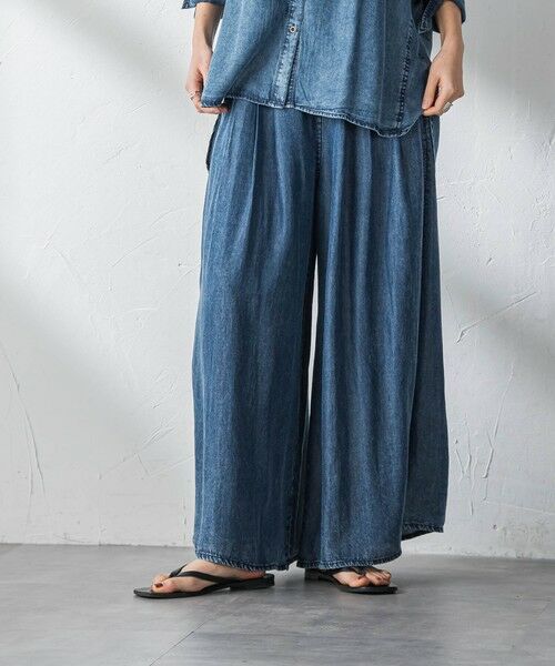 MAYSON GREY / メイソングレイ その他パンツ | ゆれるデニムフレアパンツ（ネイビー）