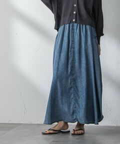 MAYSON GREY / メイソングレイ ミニ・ひざ丈スカート | ゆれるデニムサークルスカート