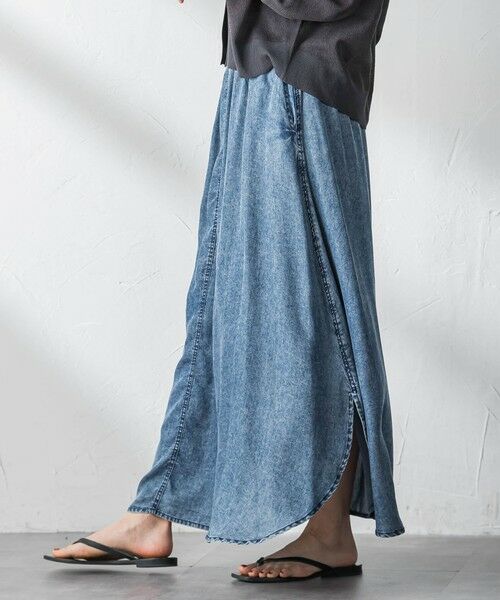 MAYSON GREY / メイソングレイ ミニ・ひざ丈スカート | ゆれるデニムサークルスカート | 詳細2